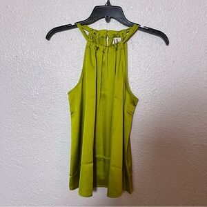 Worthington Lime Green Halter Blouse